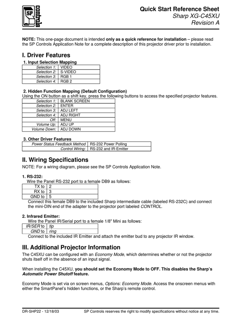 Sharp XG-C45XU User manual