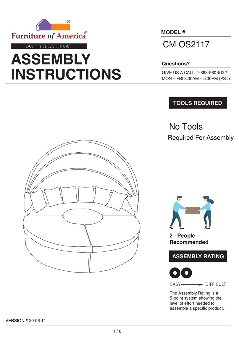 Furniture of America CM-OS2117 Assembly instructions