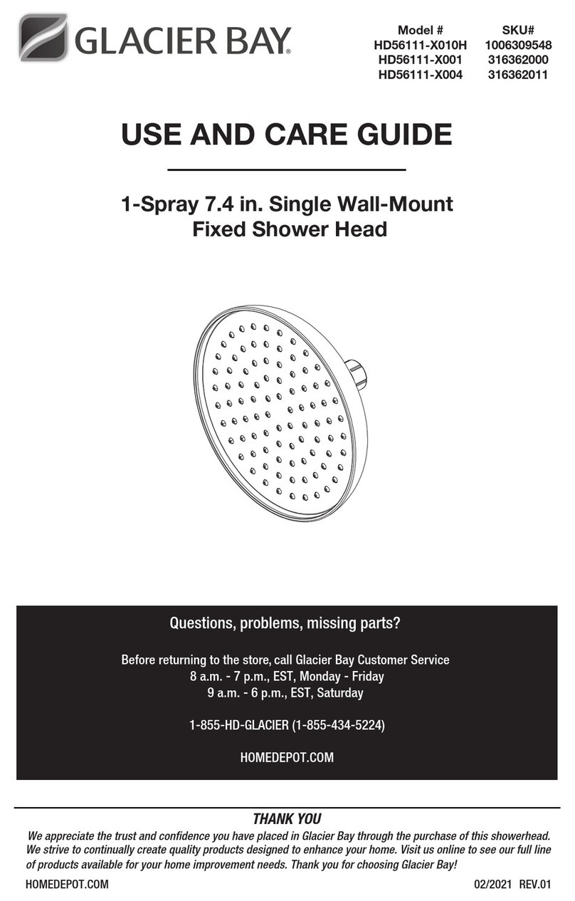 Glacier bay HD56111-X010H User manual Glacier bay HD56111-X010H User manual
