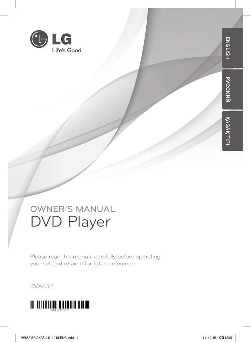 LG DVX632 User manual