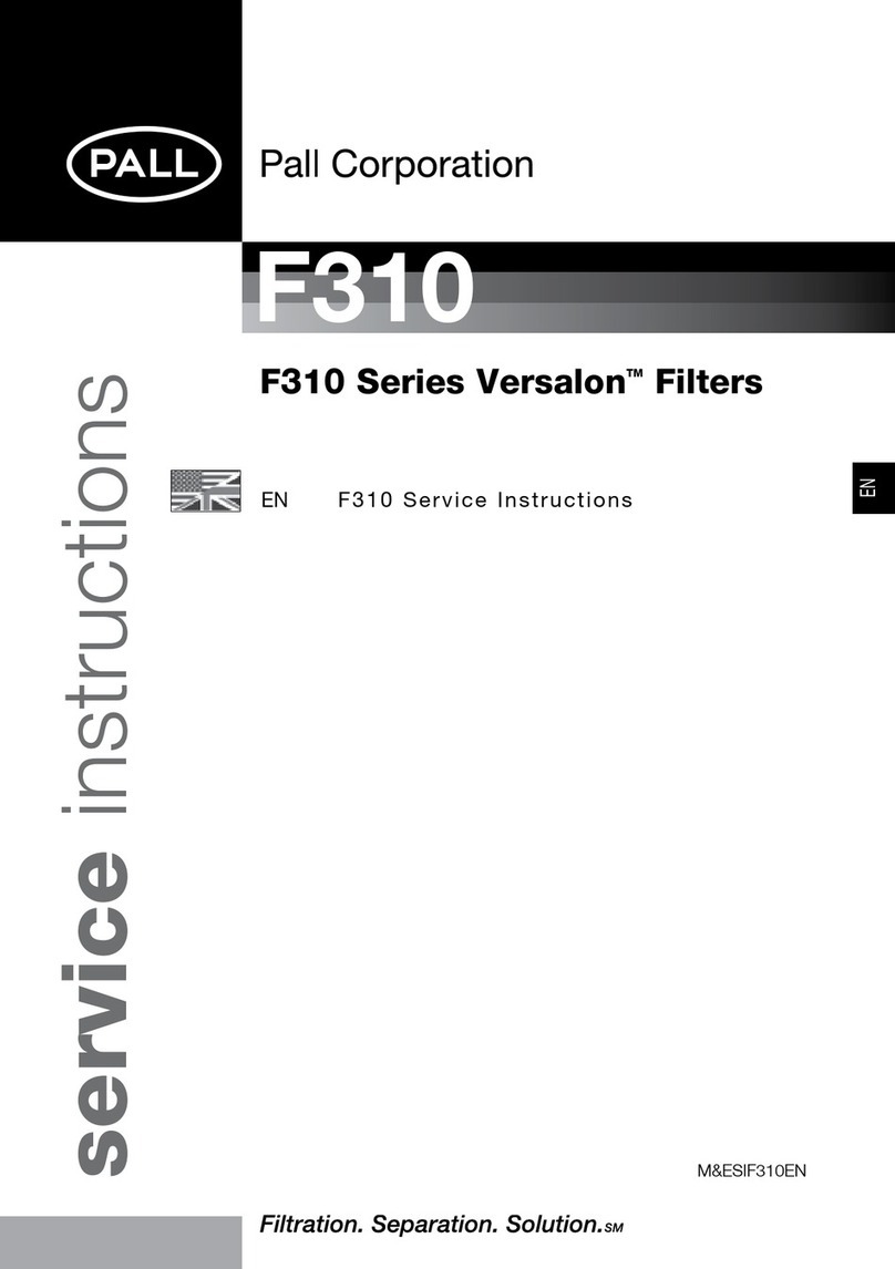 Pall Versalon F310 Series Operating instructions