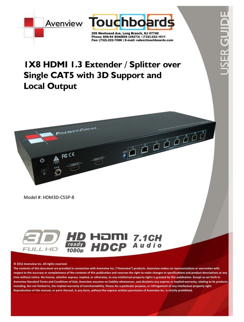 Avenview HDM3D-C5SP-8 user guide