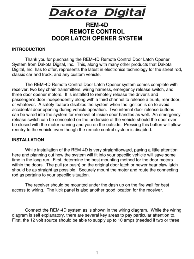 Dakota Digital REM-4D User manual