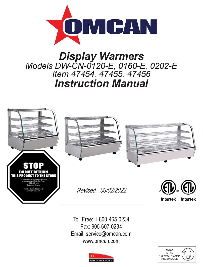 Omcan DW-CN-0120-E instruction manual