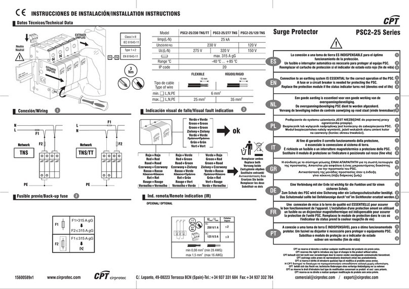 CPT PSC2-25 Series installation instructions