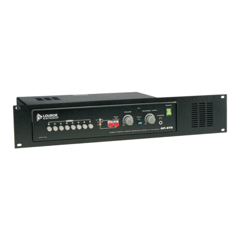Louroe Electronics AP-8TB-RM Installation and operating instructions