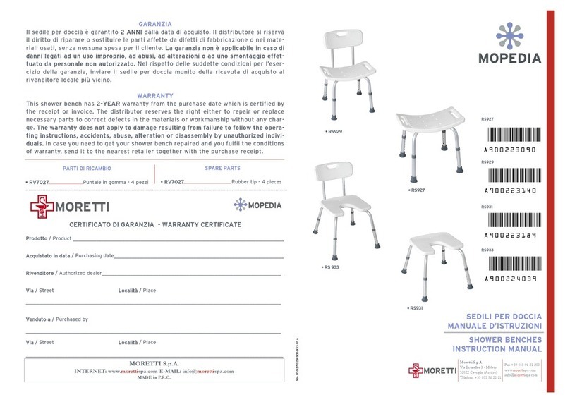 Moretti RS927 User manual
