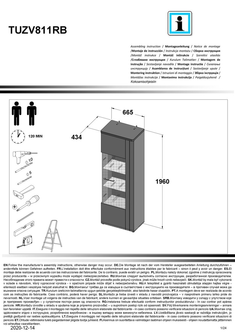 Forte TUZV811RB Assembling Instruction
