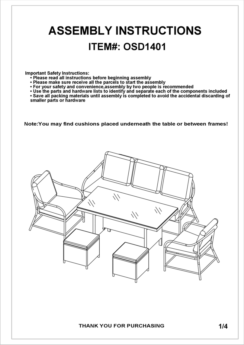 Delacora Atrani OSD1401 Assembly instructions