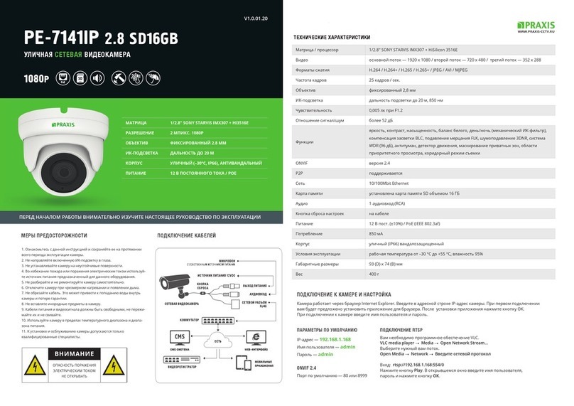 PRAXIS PE-7141IP User manual