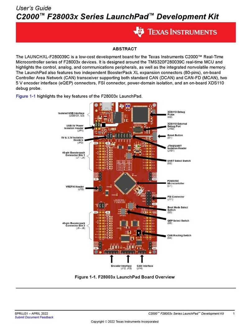 Texas Instruments C2000 F28003x Series User manual Texas Instruments C2000 F28003x Series User manual