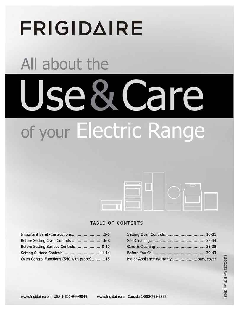 Frigidaire FGEF3058RF Owner's manual