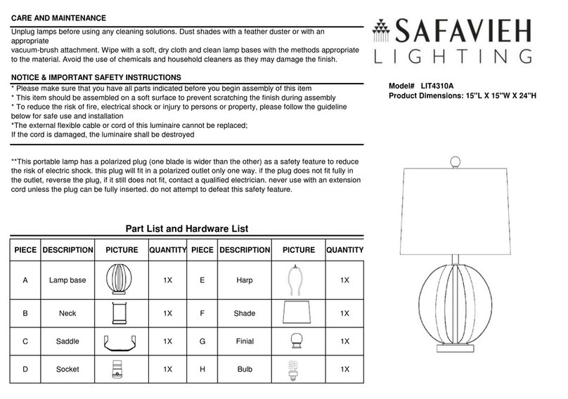 Safavieh LIT4310A User manual