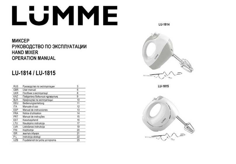 Lumme LU-1815 User manual