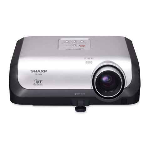 Sharp PG-F320W - Notevision WXGA DLP Projector User manual