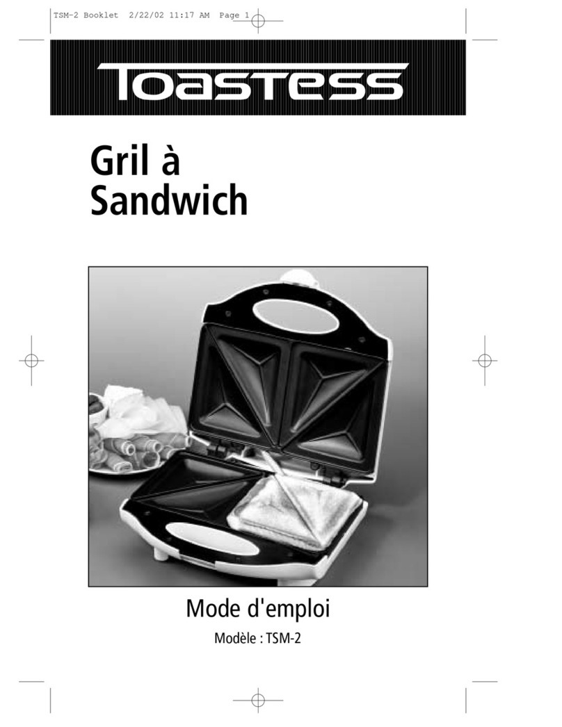 Toastess TSM-2 Instruction booklet