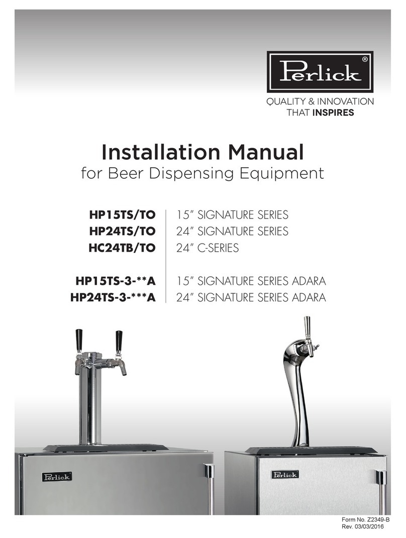 Perlick SIGNATURE ADARA Series User manual