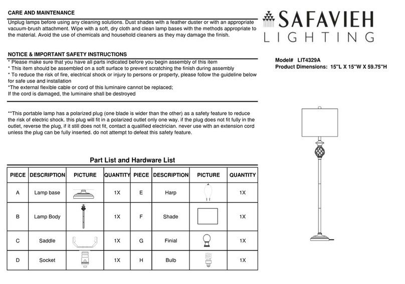 Safavieh LIT4329A User manual