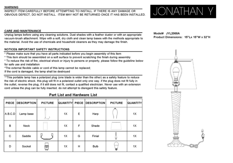 JONATHAN Y JYL2068A User manual