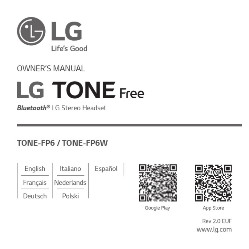 LG TONE-FP6 User manual