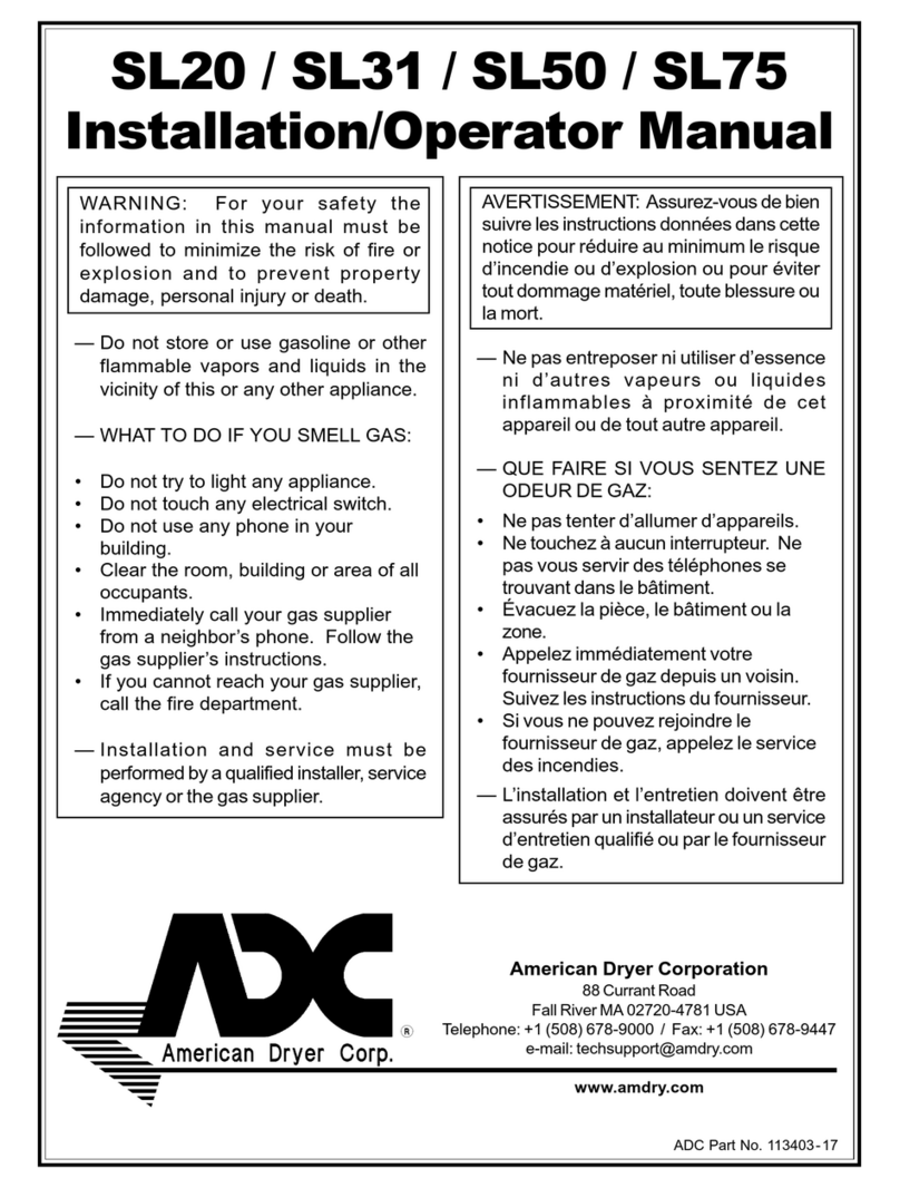 ADC SL20 Installation & operator's manual ADC SL20 Installation & operator's manual