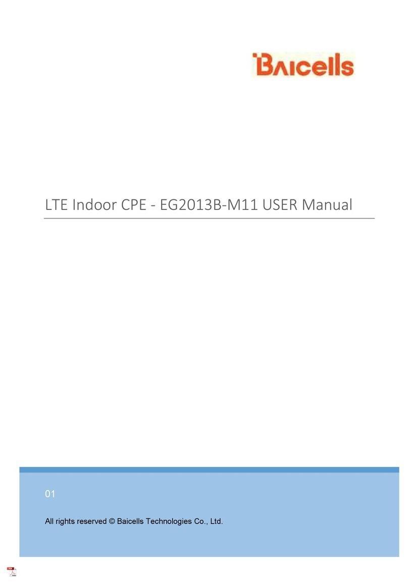 Baicells EG2013B-M11 User manual