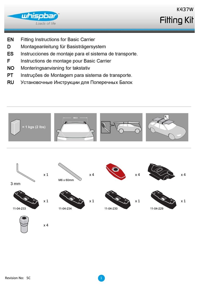 Whispbar K437W Fitting instructions