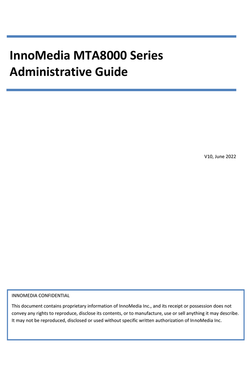 InnoMedia MTA8000 Series Administrative guide