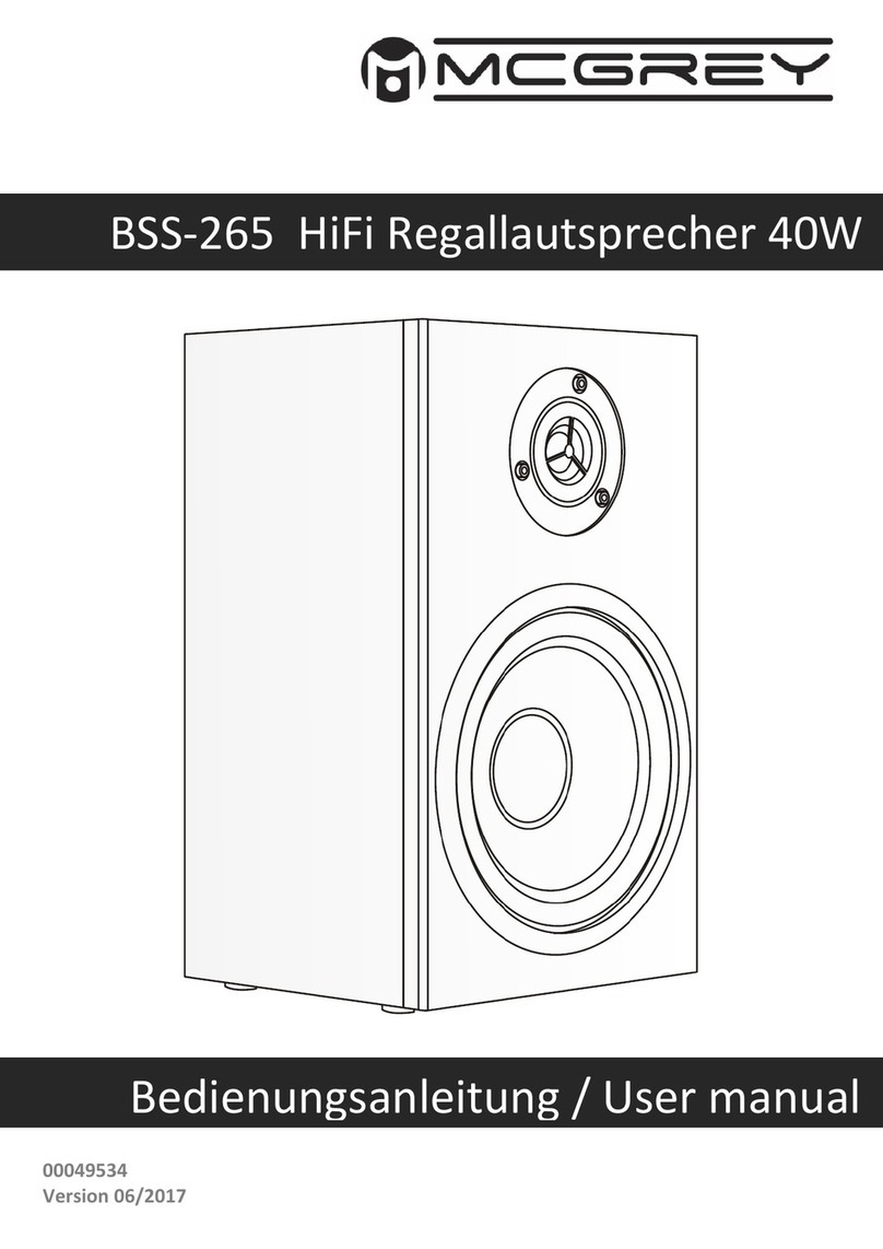 McGrey BSS-265 user manual