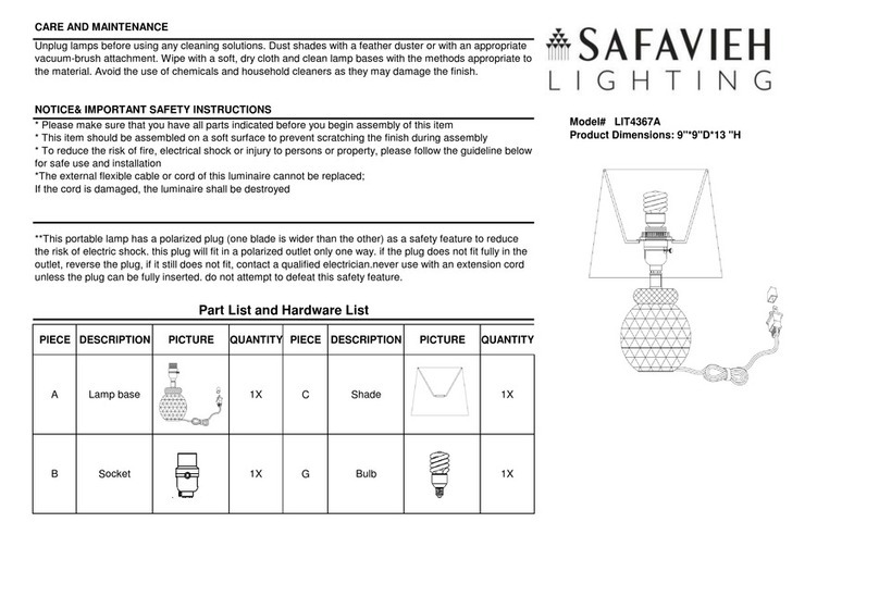 Safavieh LIT4367A User manual