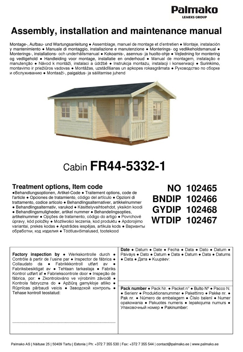 Lemeks Palmako Susanna FR44-5332-1 Installer manual
