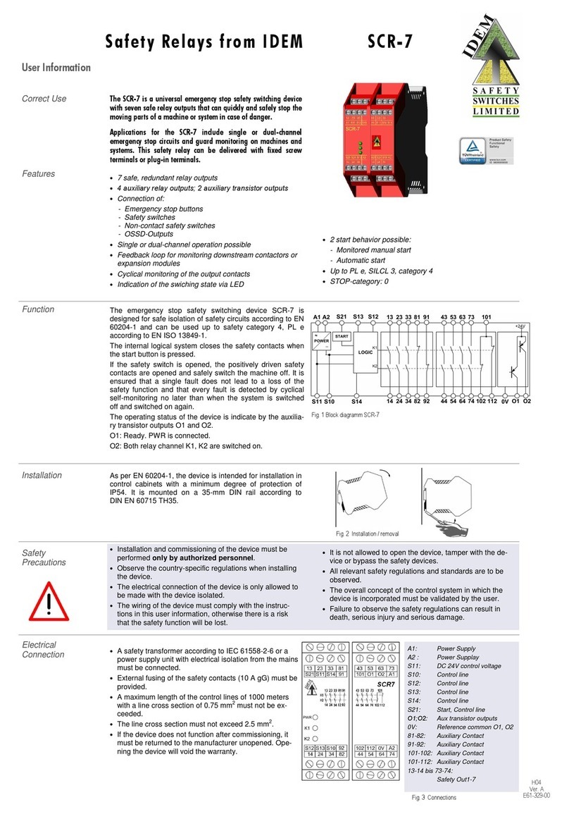 Idem SCR-7 Operation manual