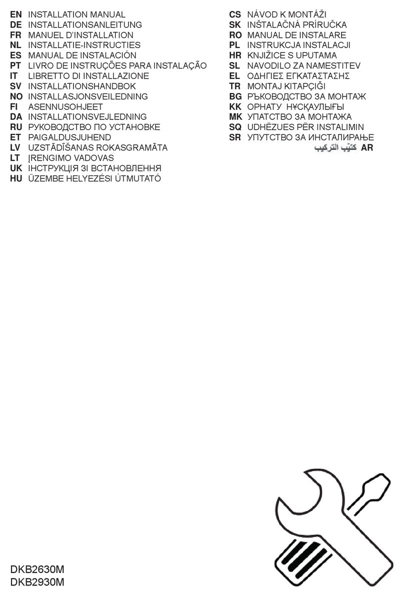 AEG DKB2930M User manual