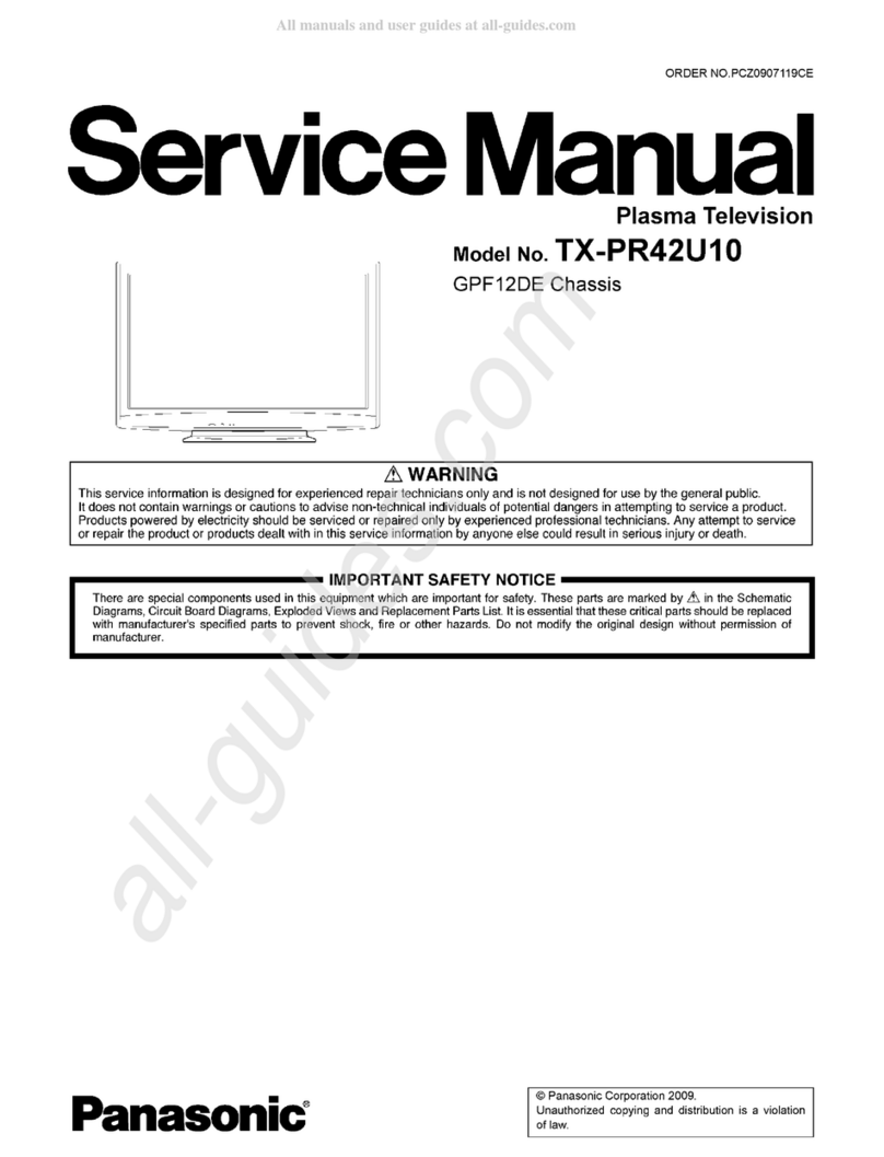 Panasonic TX-PR42U10 User manual