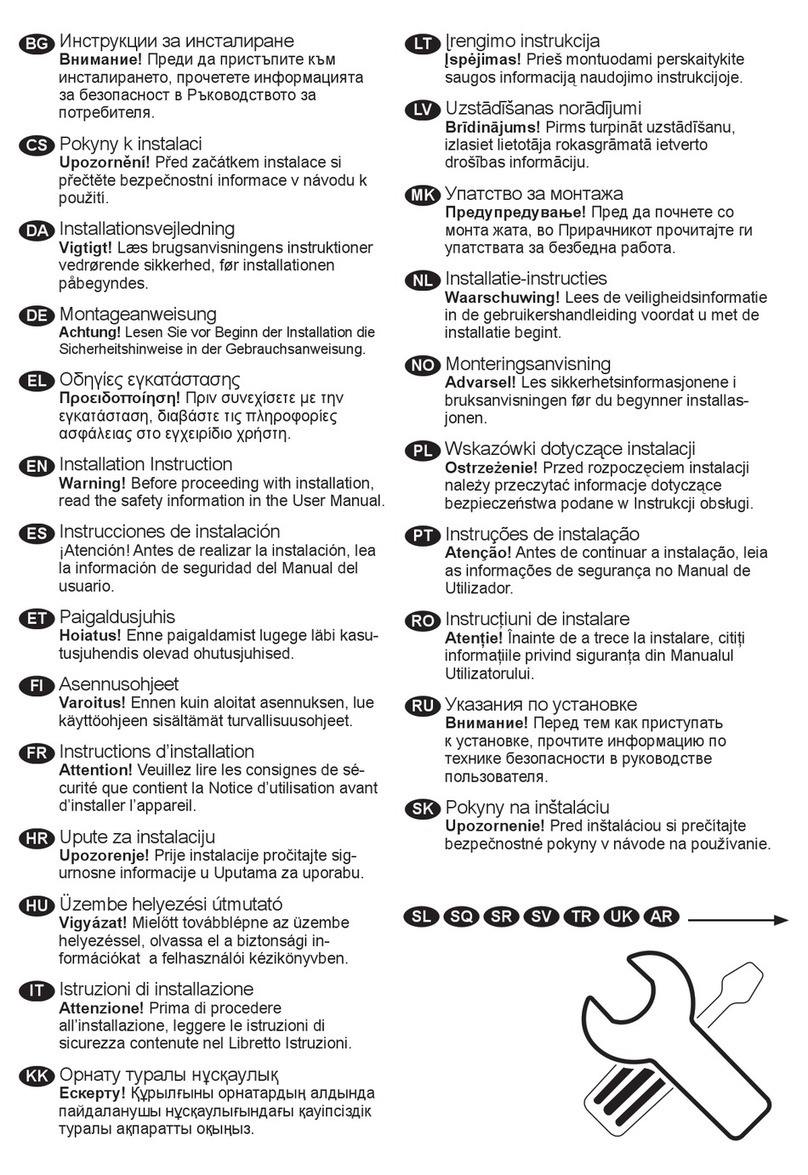 AEG FFB73517ZM Installation instruction