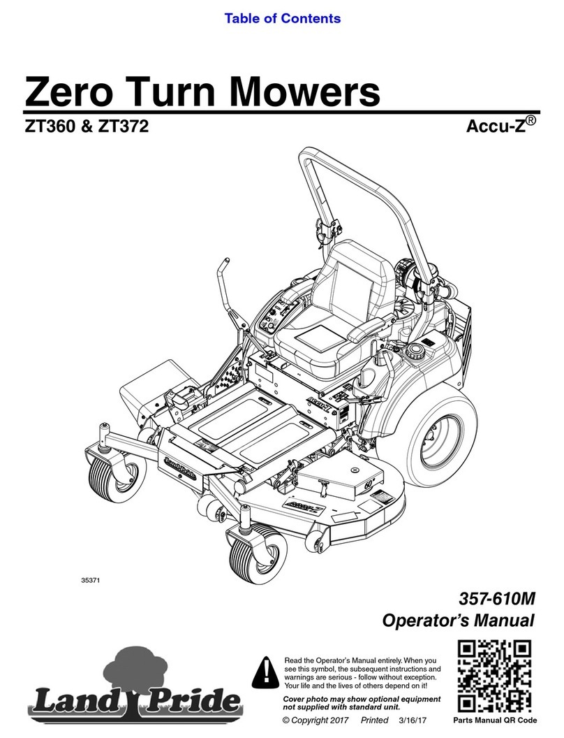 Land Pride Accu-Z ZT360 Operator's manual Land Pride Accu-Z ZT360 Operator's manual