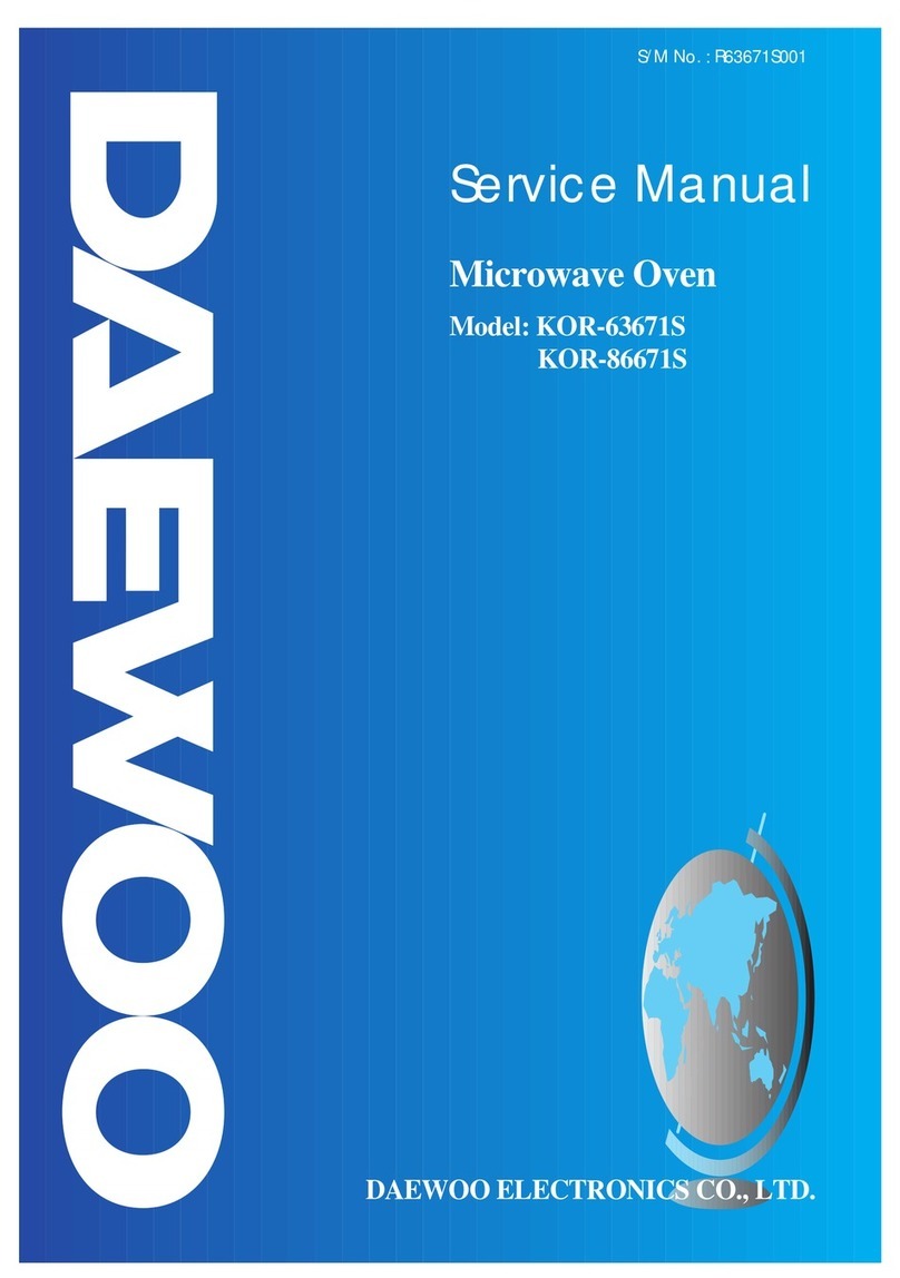 DAEWOO ELECTRONICS KOR-63671S User manual