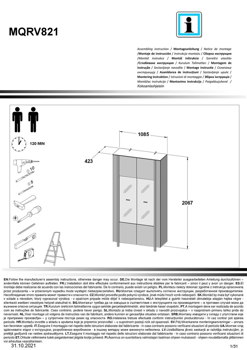 Valnatura MQRV821 Assembling Instruction Valnatura MQRV821 Assembling Instruction