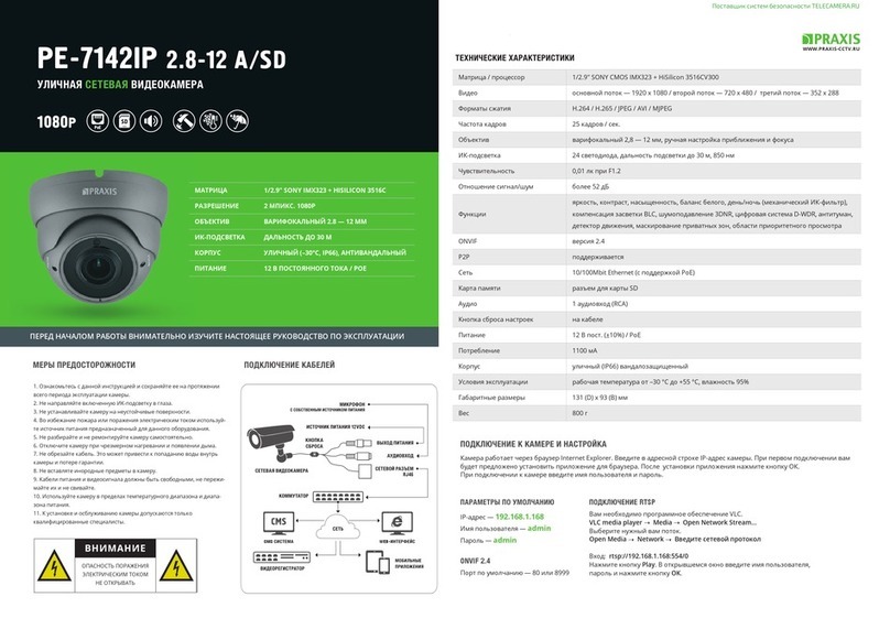 PRAXIS PE-7142IP User manual