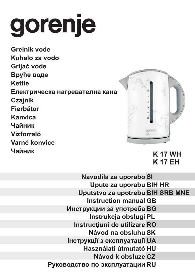Gorenje K17WH instruction manual Gorenje K17WH instruction manual