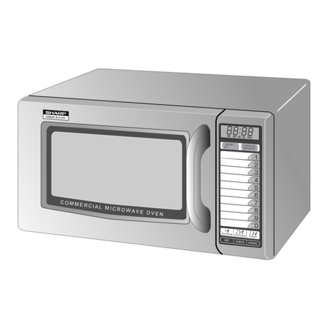 Sharp R-21HT - Commercial Microwave Oven User manual