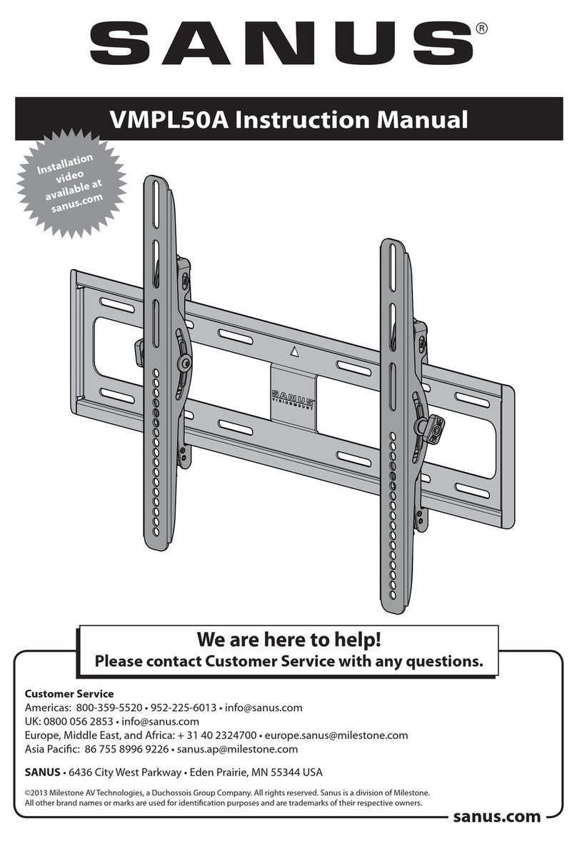 Sanus VisionMount VMPL50A-B1 User manual
