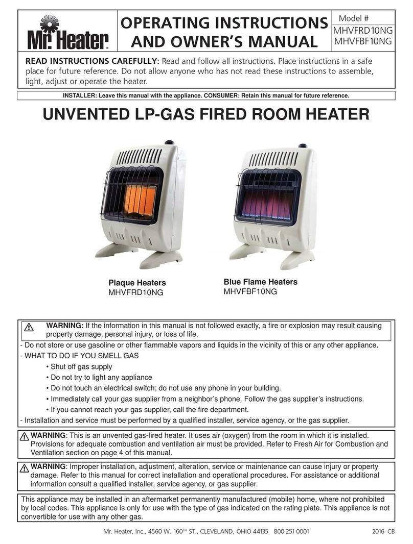 MrHeater MHVFRD10NG Operating instructions and owner's manual MrHeater MHVFRD10NG Operating instructions and owner's manual