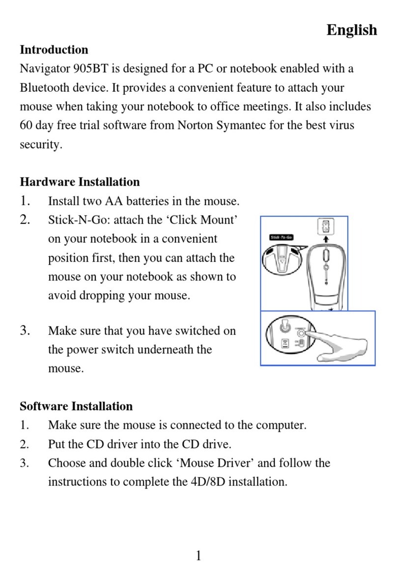 Genius KYE Systems Navigator 905BT User manual