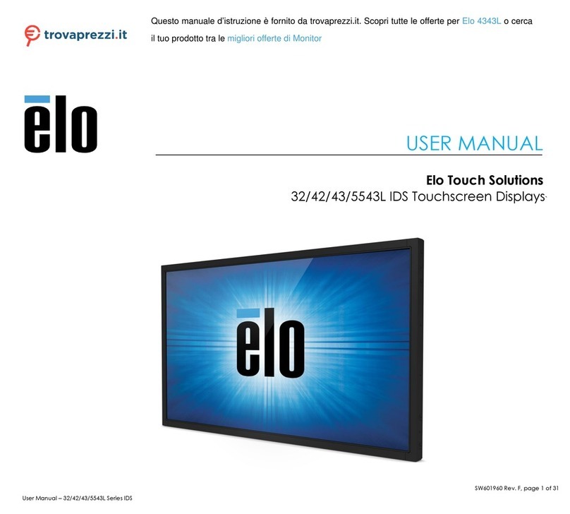 Elo Touch Solutions 4343L user manual