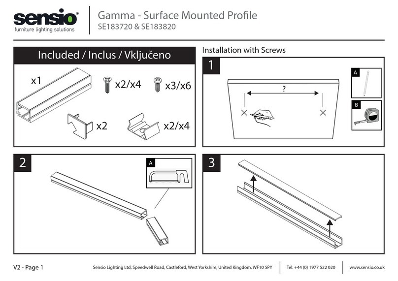 Sensio Gamma SE183720 User manual