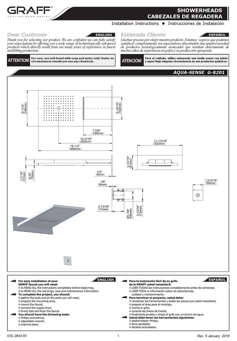 Graff AQUA-SENSE G-8201-SP User manual