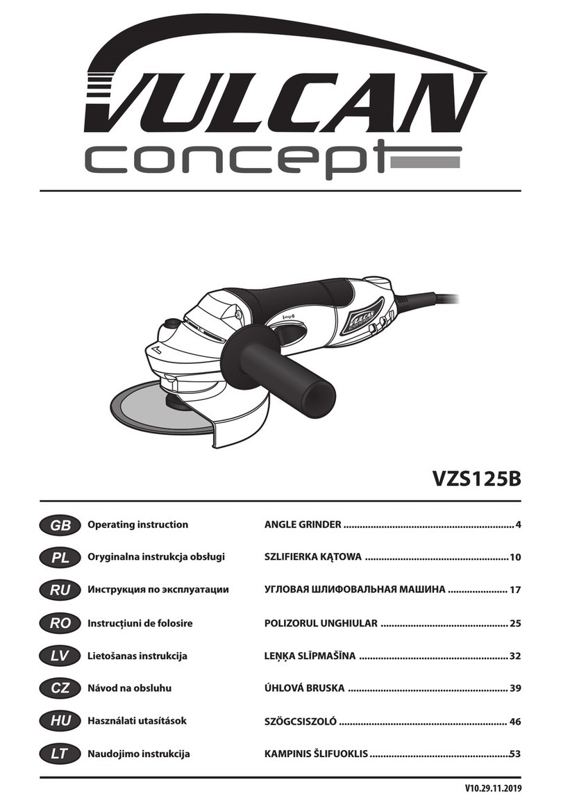 PROFIX Vulcan Concept VZS125B Operating	 instruction