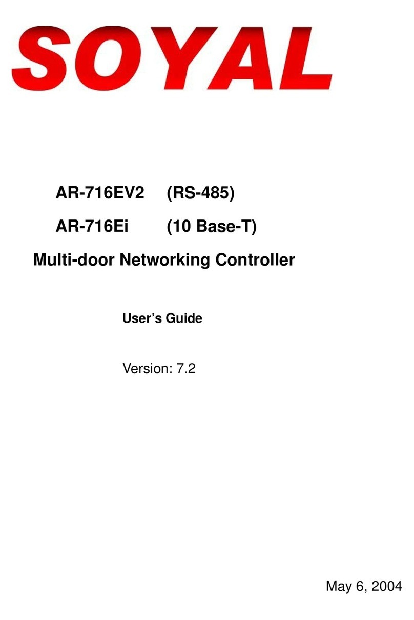 Soyal AR-716EV2 User manual Soyal AR-716EV2 User manual