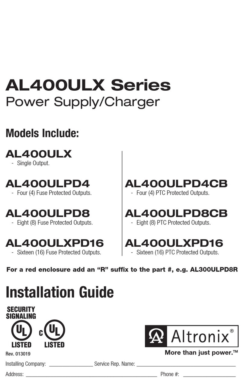 Altronix AL400ULPD8CB User manual